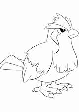 Pokemon Pidgey Coloring Pages Drawing Printable Kids Color Normal Generation Type Line Print sketch template