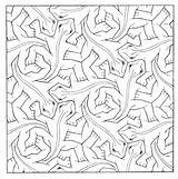 Tessellation Coloring Pages Printable Color Getcolorings Print Getdrawings sketch template