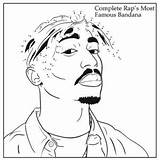 Tupac Lineart Xcolorings sketch template