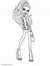 Pages Coloring Printable Bominable Abbey Monster High Girls Ads Google sketch template