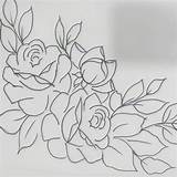 Tecido Rosas Riscos Frutas Flores Risco sketch template