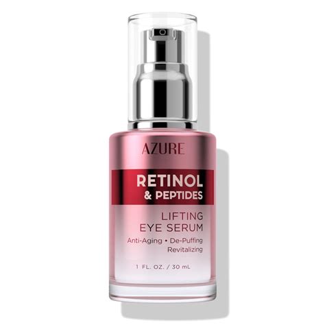 retinol peptide lifting eye serum azure skincare