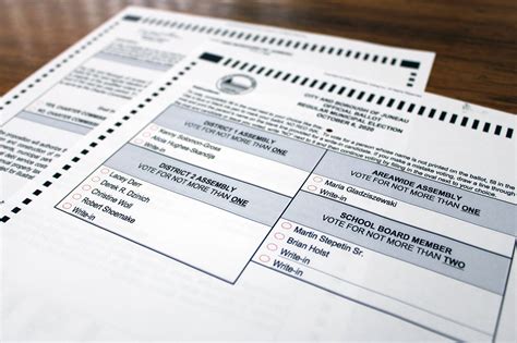 sample ballot paper  borough election information