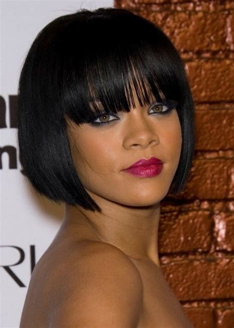 90 rihanna african american hairstyle cleopatra bob rihanna looks smoldering hot with her