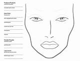 Makeup Face Chart Mac Blank Artist Charts Pdf Templates Printable Make Practice Artists Template Beauty Becoming Website Faces Facechart Print sketch template