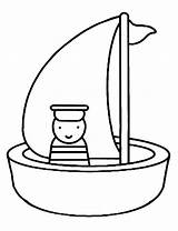 Cliparts Coloring Sailboats Boats Pages Clipart Favorites Add sketch template