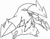 Pokemon Excadrill Coloring Pages Para Colorear Dibujos Pokémon Getdrawings Pyroar sketch template