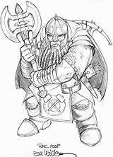 Dwarf Dawrf sketch template