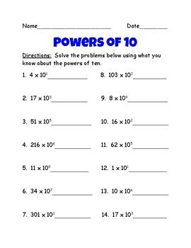powers   activity worksheet  science super sheets tpt