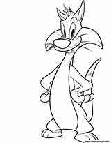 Characters Cartoon Coloring Looney Tunes Pages Sylvester Draw Easy Drawing Character Printable Tweety Drawings Baby Colouring Color Step Network Kids sketch template