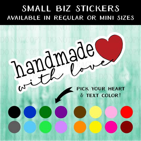 handmade  love  heart sticker set  love  shiplap