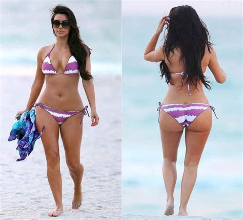 Kim Kardashian Bathing Suit Body 1 Narrow Shoulders