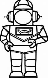 Robot Wecoloringpage Coloring sketch template