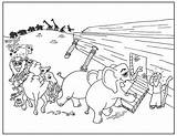 Coloring Pages Noah Flood Ark Animals Getcolorings sketch template