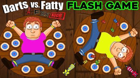 darts  fatty flash game youtube