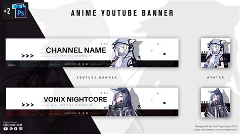 anime youtube banner template youtube banner anime theme   youtube banners