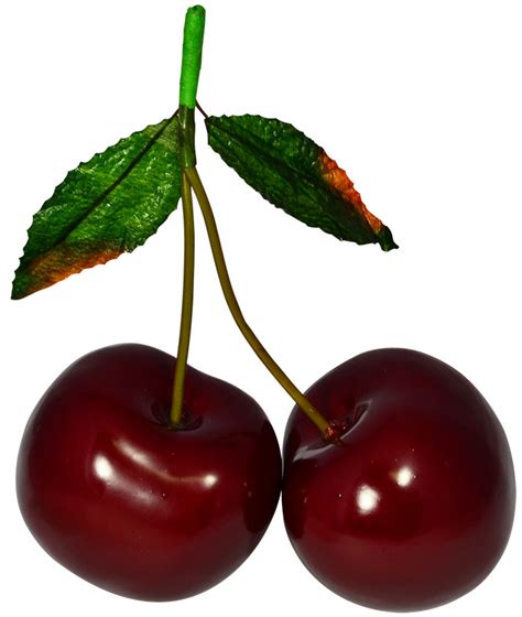 replica pair  giant red cherries fruit