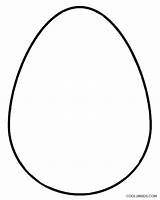 Egg Easter Coloring Pages Kids Shape Eggs Blank Printable Template Crafts Templates sketch template