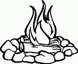 Fire Pit Drawing Clipart Clipartmag Clip sketch template