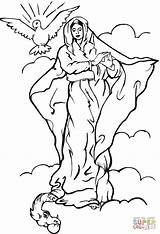 Assumption Blessed Virgen Concezione Immacolata Immaculate Conception Virgem Ausmalbild Ausdrucken sketch template