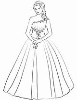 Quinceanera Colorear Prom Supercoloring sketch template