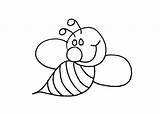 Wasp Coloring Getcolorings Bee Outline Drawing sketch template