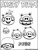 Angry Birds Coloring Pages Pigs Pig Piggies Bad Color Angrybirds Drawing Space Face Printable Silhouette Getdrawings Getcolorings Popular Coloringhome sketch template