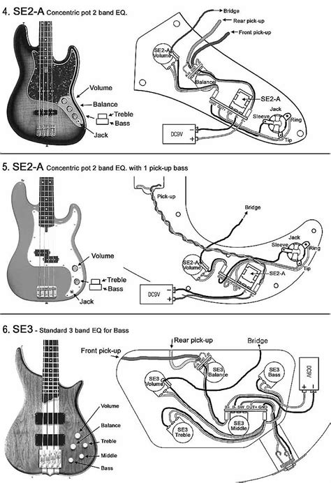 bass guitar wiring diagrams diagram circuit