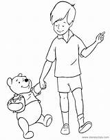 Christopher Robin Pooh Coloring Winnie Pages Disneyclips Color Friends Disney Tigger Book Link Pdf Funstuff sketch template