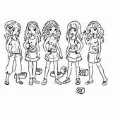 Lego Friends Coloring Pages Sheet Print Colouring Colors Parties Girls Coloringpages Sheets sketch template