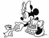 Minnie Mouse Coloring Pages Mickey Disney Pluto Printable Kids Easter Getdrawings Gif sketch template