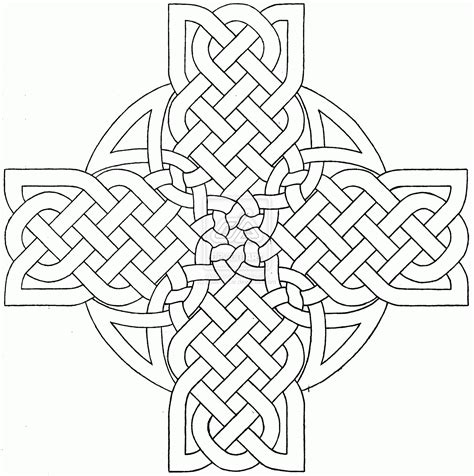 printable celtic cross coloring pages coloring home