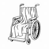 Wheelchair Rotelle Sedia Vettore Graphicriver Illustrazione sketch template