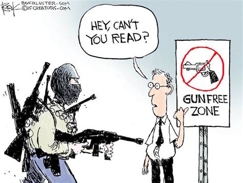 boom brutal cartoon shows how liberals handle gun violence