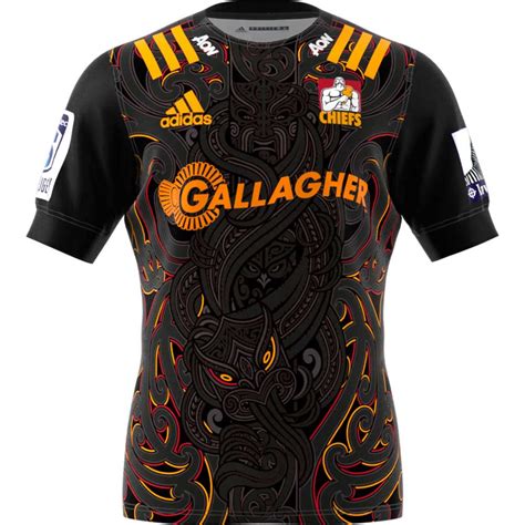 adidas mens super rugby  chiefs home jersey rebel sport