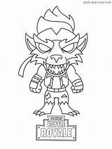 Fortnite Coloring Pages Skin Color Print Printable Chibi Sheets Boys Kids Skins Colouring Season Battle Werewolf King Dire Fire Games sketch template