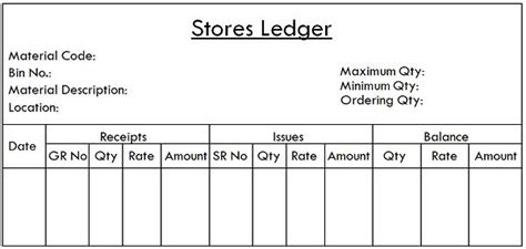difference  bin card  stores ledger  comparison chart key differences