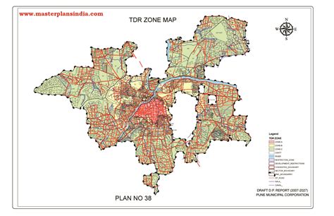 tdr zone map pune   master plans india