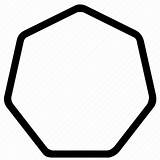 Heptagon Outline Shapes Polygons Rounded Icon Symbols Signs Iconfinder sketch template