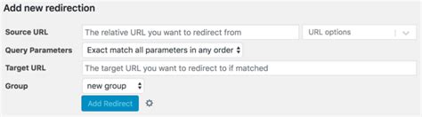 create manage redirects redirection