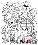 Town Flower Where Magical Sherri Baldy Instant Heart Mybestiesshop Coloring Digi Stamp Pages Besties sketch template