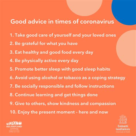 good advice  times  coronavirus upright