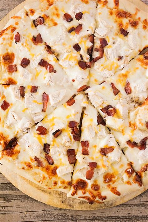 chicken bacon ranch pizza  baker upstairs