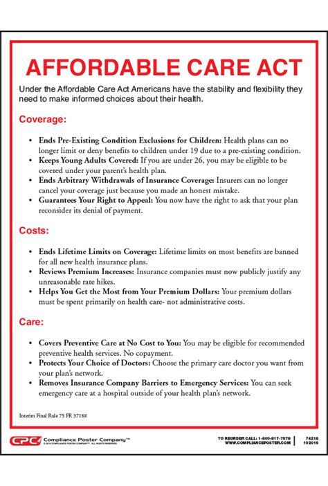 affordable care act summary pdf