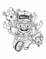 Arale sketch template