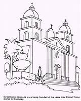 Coloring California Pages Missions History Kids American Grade Mission Santa Barbara 4th Printable Old Patriotic Ca Patrioticcoloringpages Sheets Studies Social sketch template