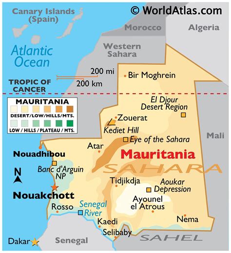Mauritania Maps And Facts World Atlas