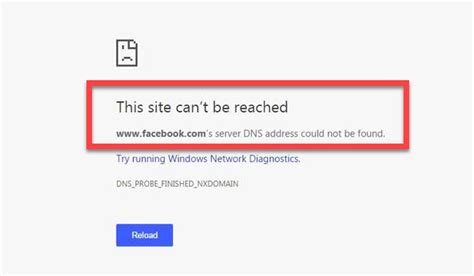 fix server dns address could not be found error in chrome