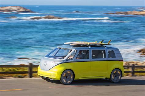 driving volkswagens  buzz electric microbus wired