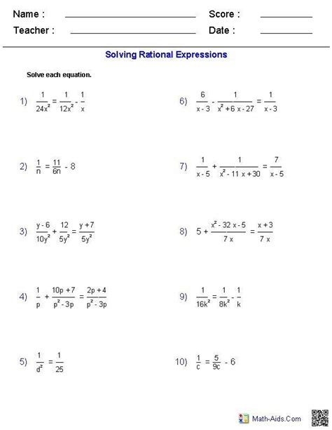 solving absolute  equations worksheet algebra  kidsworksheetfun